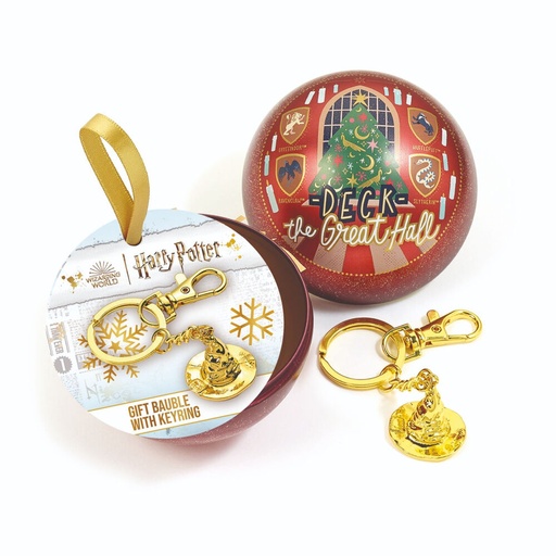 [5055583451096] Llavero Sombrero Seleccionador + Bola de Navidad Harry Potter
