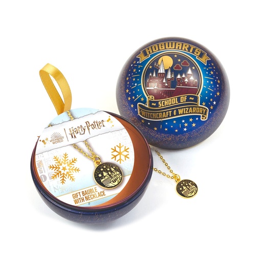 [5055583451102] Colgante Castillo Hogwarts + Bola de Navidad Harry Potter