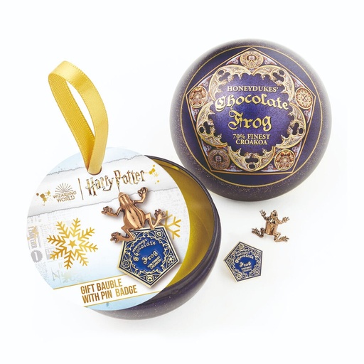 [5055583451423] Pin Rana de Chocolate + Bola de Navidad Harry Potter
