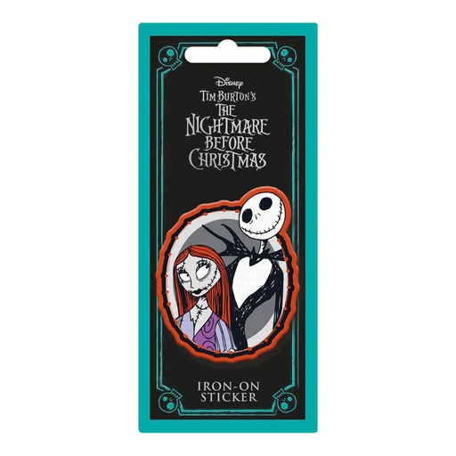 [5056480340964] Pegatina de bordado Jack &#38; Sally Pesadilla Antes de Navidad Disney