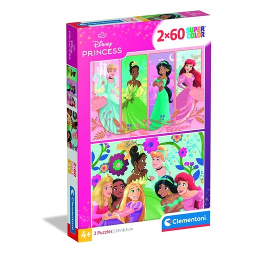 [8005125248247] Puzzle Princesas Disney 2x60pzs