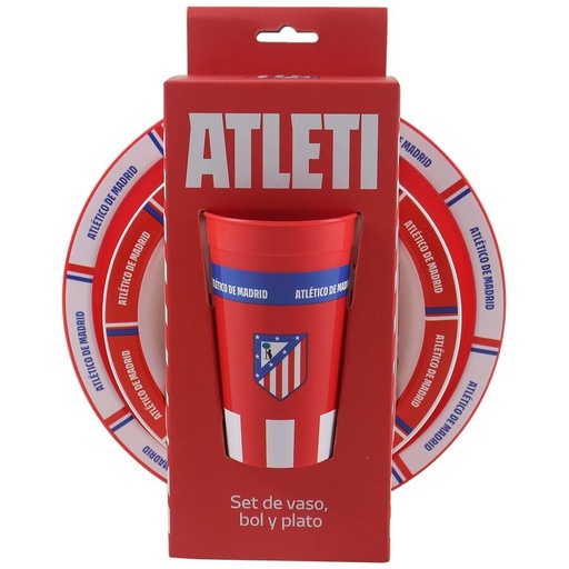 [8426842114378] Set vajilla Atletico de Madrid 3pzs