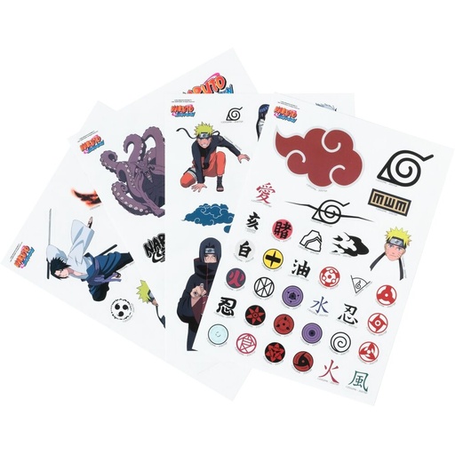 [8435497272296] Set pegatinas reutilizables Naruto Shippuden