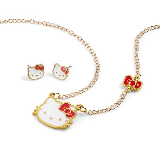 [8435507890823] Set Colgante + pendientes Hello Kitty