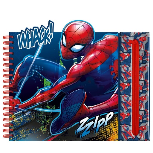 [8435507891110] Cuaderno actividades con estuche removible Spiderman Marvel