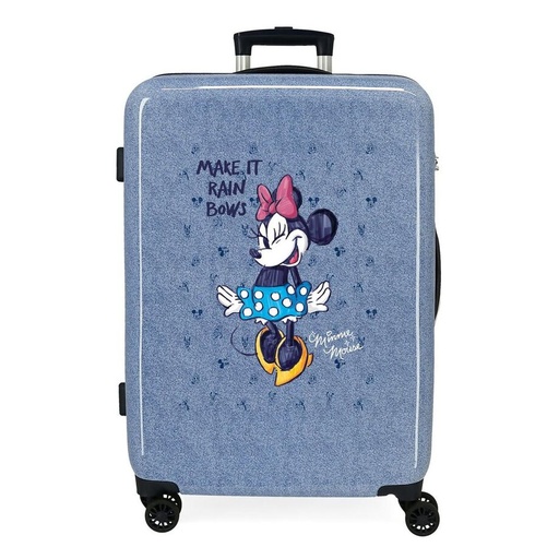 [8435578382258] Maleta trolley ABS Make It Rain Bows Minnie Disney 65cm