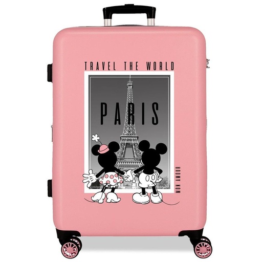 [8435692734223] Maleta trolley ABS Paris Mickey & Minnie Disney 68cm