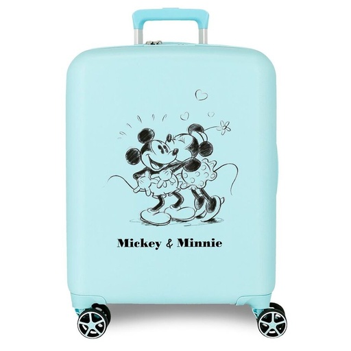 [8435692741696] Maleta trolley ABS Kisses Mickey &#38; Minnie Disney 55cm