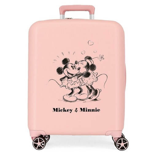 [8435692741702] Maleta trolley ABS Kisses Mickey &#38; Minnie Disney 55cm