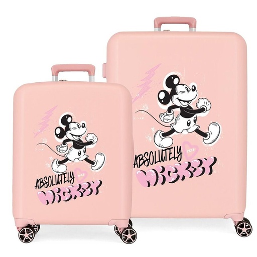 [8435692741849] Set 2 Maletas trolley ABS Friendly Mickey Disney
