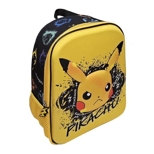 [8436615534883] Mochila 3D Skate Face Pokemon 29cm