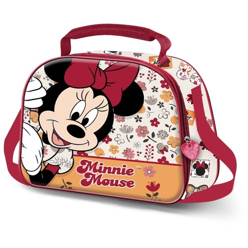 [8445118081640] Bolsa portameriendas 3D Flowered Minnie Disney