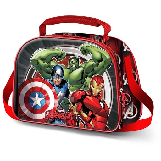 [8445118084535] Bolsa portameriendas 3D Almighty Los Vengadores Avengers Marvel