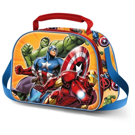 [8445118084573] Bolsa portameriendas 3D Attack Los Vengadores Avengers Marvel