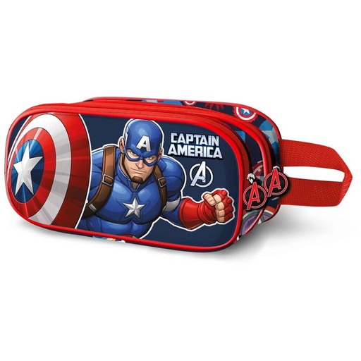 [8445118084610] Portatodo 3D Patriot Capitan America Marvel doble