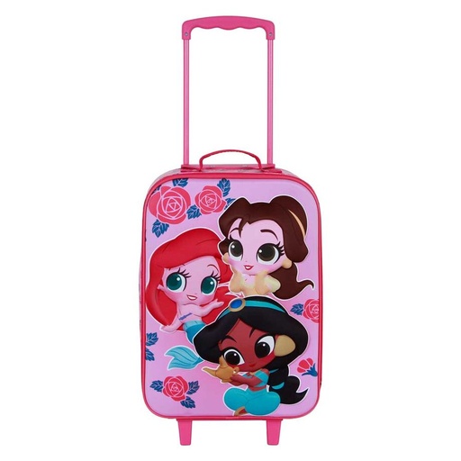 [8445118088045] Maleta trolley 3D Flowers Princesas Disney 52cm