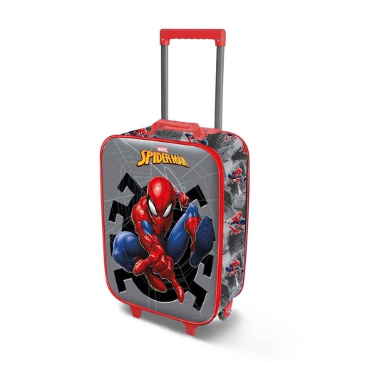 [8445118088076] Maleta trolley 3D Wall Spiderman Marvel 52cm