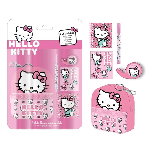 [8445484512458] Set papaleria Mini Mochila Hello Kitty