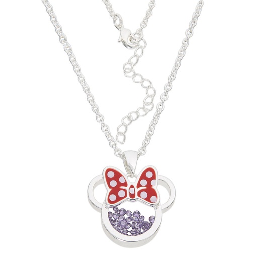 [887746782038] Colgante Febrero Minnie Disney plata