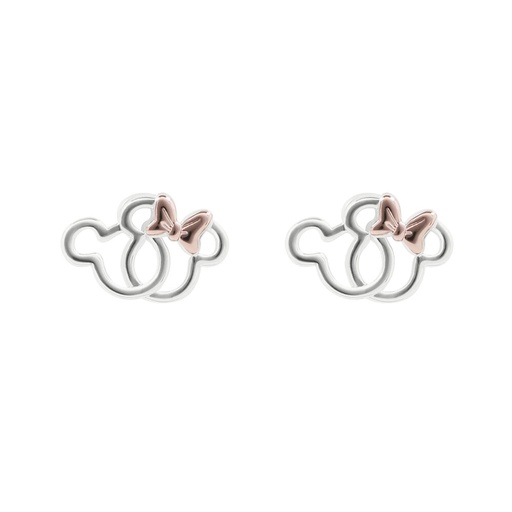 [887746978899] Pendientes Minnie Disney plata