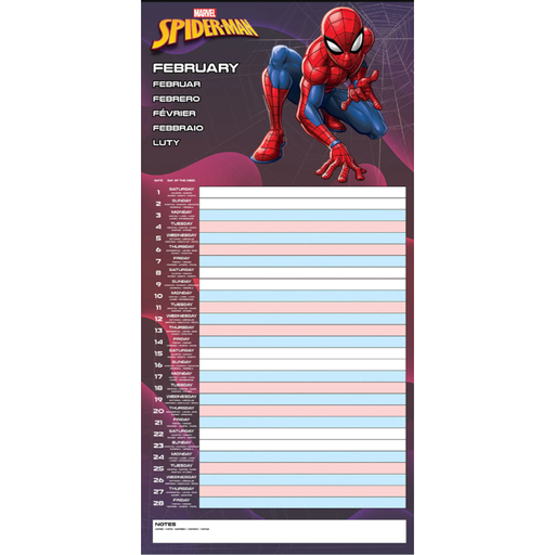 [9781804231463] Calendario planificador familiar Spiderman Marvel