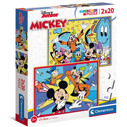 [8005125247912] Puzzle Mickey Disney 2x20pzs