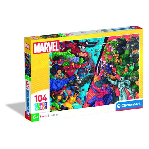 [8005125250615] Puzzle Heroes vs Villanos Marvel 104pzs