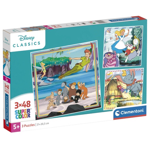 [8005125253029] Puzzle Classics Disney 3x48pzs