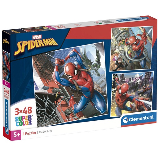 [8005125253166] Puzzle Spiderman Marvel 3x48pzs