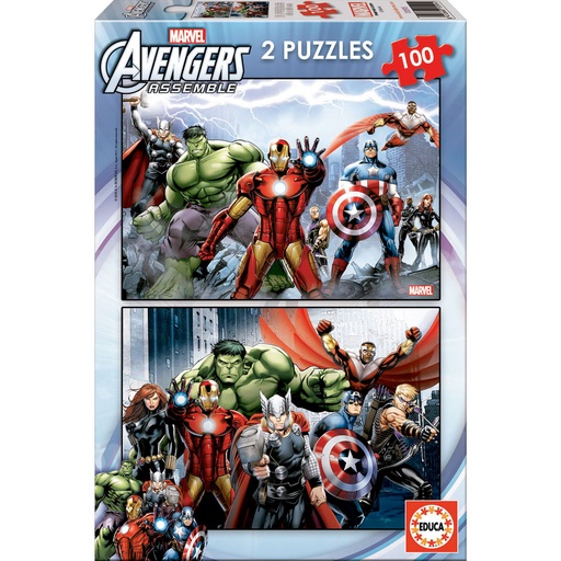 [8412668157712] Puzzles Vengadores Avengers Marvel 2x100pzs