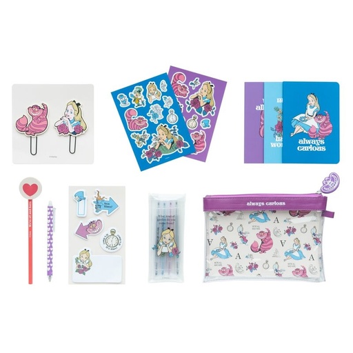 [8435497296384] Set papeleria Alicia en el Pais de las Maravillas Disney