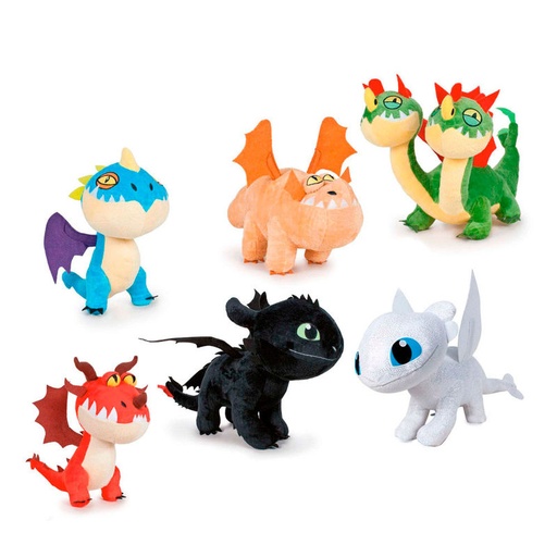 [8425611301025] Peluche Como Entrenar a tu Dragon 3 surtido 19cm