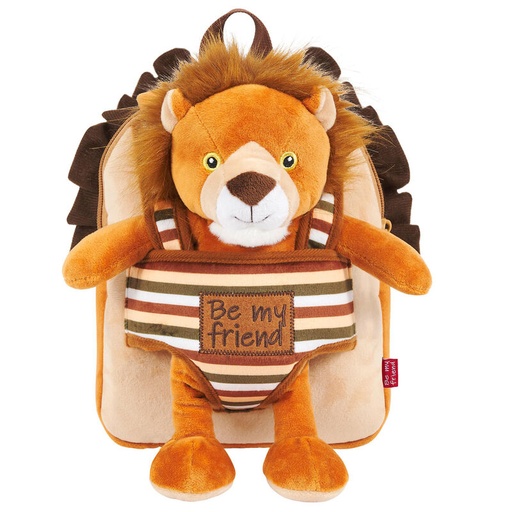 [8015831130750] Mochila reversible + peluche Lenny Lion 25cm