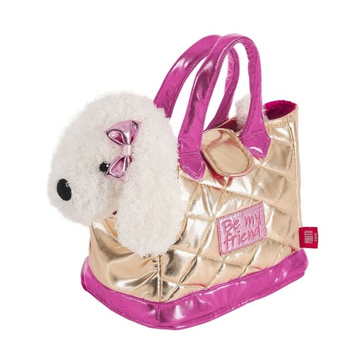 [8015831130835] Bolso mano + peluche Dorado perro Didi 28cm