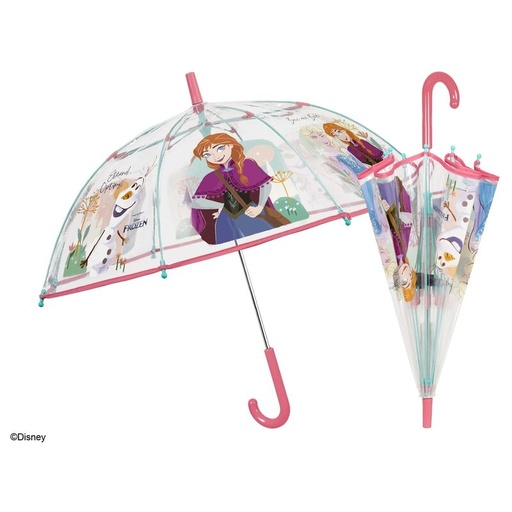 [8015831502557] Paraguas manual transparente Frozen Disney 45cm