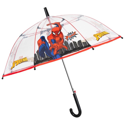 [8015831753911] Paraguas automatico transparente Spiderman Marvel 45cm