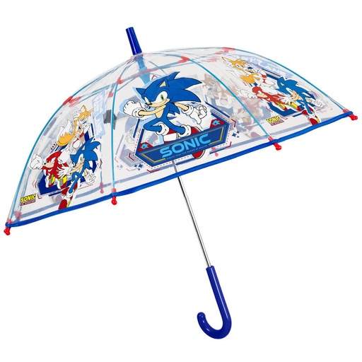 [8015831755069] Paraguas manual transparente Sonic the Hedgehog 45cm