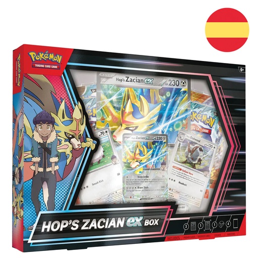 [196214106628] Blister juego cartas coleccionables Zacian Ex de Paul Pokemon español