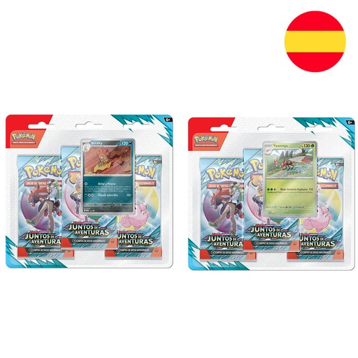 [196214107236] Blister juego cartas coleccionables Juntos de Aventuras Pokemon español surtido