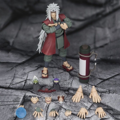 [4573102675545] Figura S.H. Figuarts Jiraiya Hidden Leaf Heroic Master Sage Mode Naruto Shippuden 17cm