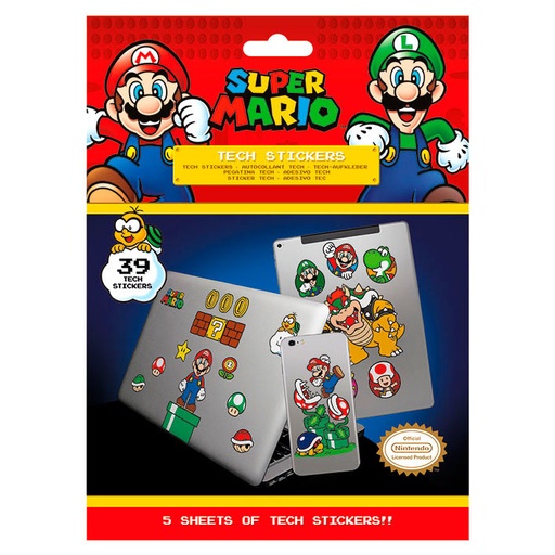 [5050293474052] Set 29 vinilos Super Mario Bros Nintendo