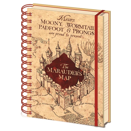 [5051265723253] Cuaderno A5 Mapa Merodeador Harry Potter