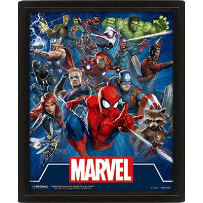 [5051265845528] Poster 3D lenticular Marvel