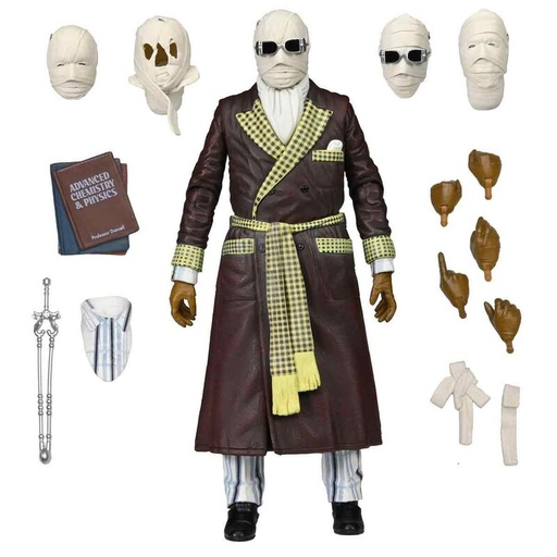 [634482048573] Figura Ultimate Invisible Man Kemp House Color Version. The Invisible Man Universal Monsters 18cm