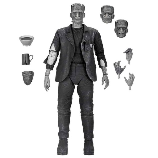 [634482048832] Figura Ultimate Bride of Frankensteins Monster B&#38;W Version The Bride of Frankenstein Universal Monsters 18cm