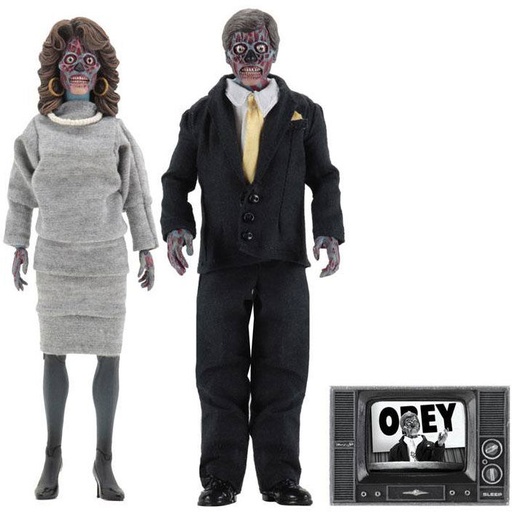 [634482148952] Blister 2 figuras Estan Vivos They Live