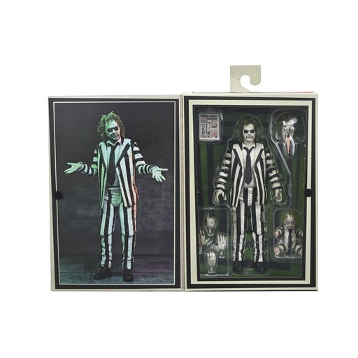 [634482573044] Figura Ultimate Beetlejuice Striped Suit Beetlejuice 18cm