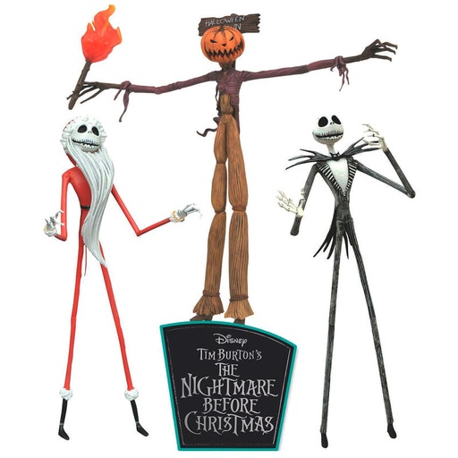 [699788842744] Blister 3 figuras Pesadilla Antes de Navidad Disney 18cm