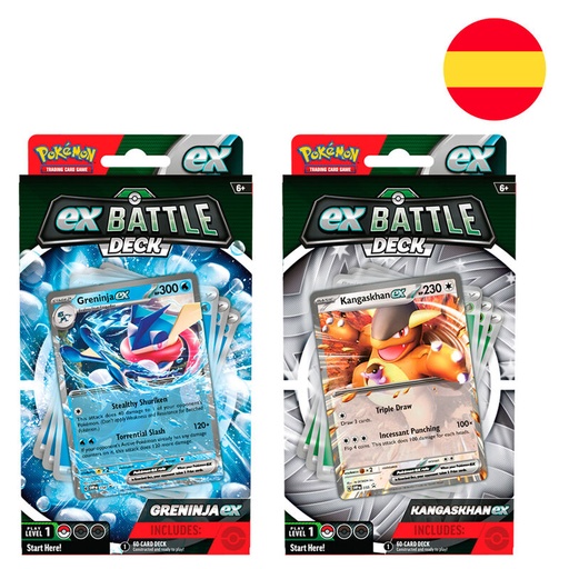 [820650503788] Baraja juego cartas coleccionables Greninja & Kangaskhan Pokemon español