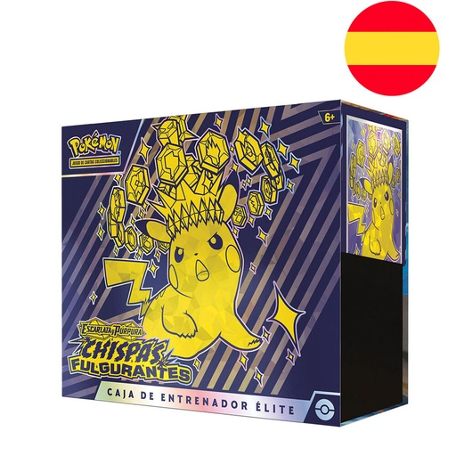 [820650505638] Estuche Entrenador Elite Chispas Fulgurantes Escarlata y Purpura Pokemon español